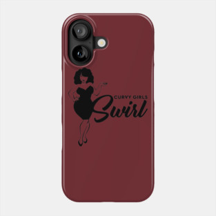 Curvy Girls Swirl Phone Case