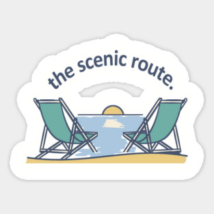 The Scenic Route Sticker