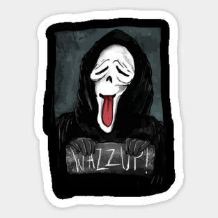 Ghost face wazzup Magnet