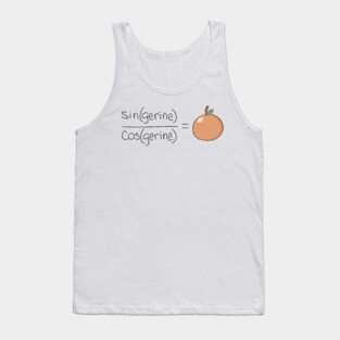 Tan(gerine) Math Pun Tank Top