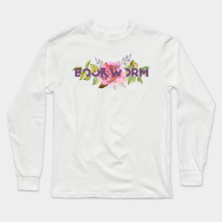 Floral BOOKWORM Long Sleeve T-Shirt
