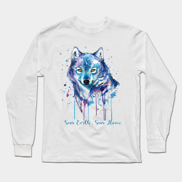 Save Earth, Save Home Design on shirts, hoodies, Laptop and phone covers Long Sleeve T-Shirt by C.Code