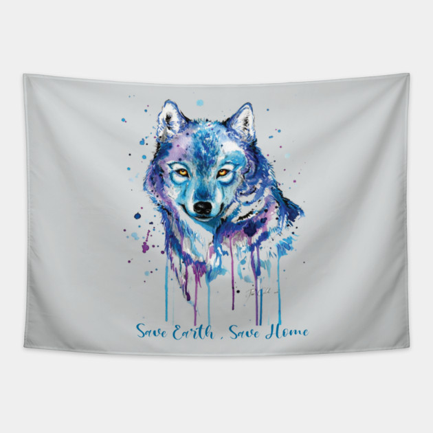 Save Earth, Save Home Design on shirts, hoodies, Laptop and phone covers Tapestry by C.Code