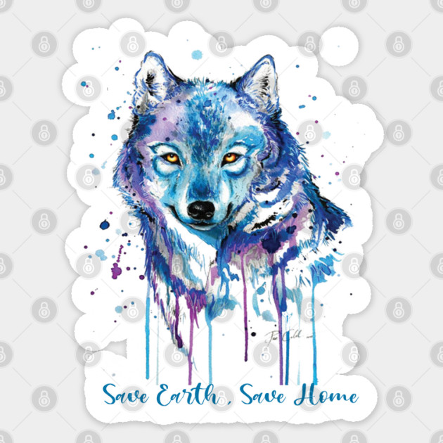 Save Earth, Save Home Design on shirts, hoodies, Laptop and phone covers Sticker by C.Code