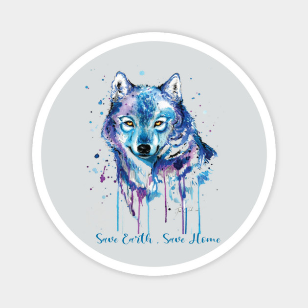 Save Earth, Save Home Design on shirts, hoodies, Laptop and phone covers Magnet by C.Code