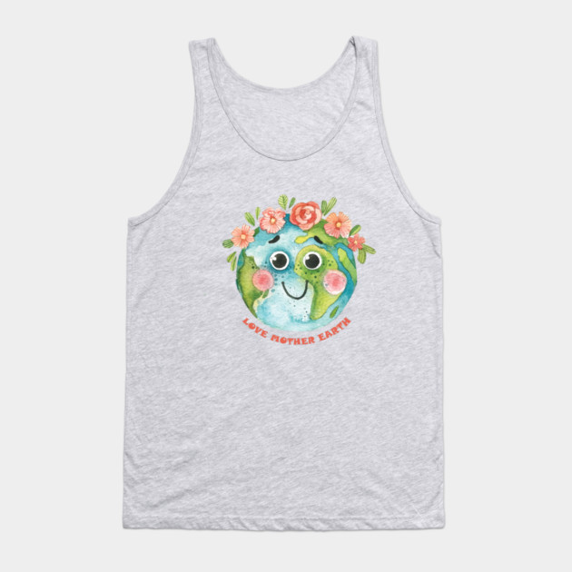 Love Mother Earth Design on EarthDay Tank Top by C.Code