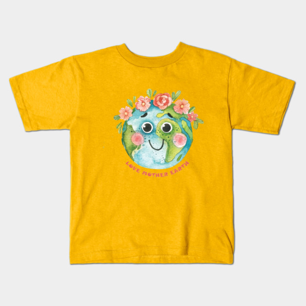 Love Mother Earth Design on EarthDay Kids T-Shirt by C.Code
