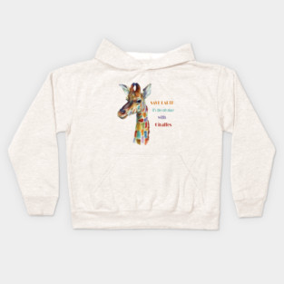 Save Earth, It's the only place with Giraffes Kids Hoodie