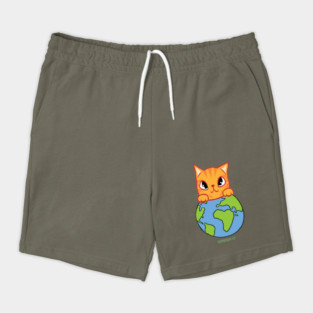 Green It! A cute cat design on shirts, hoodies, Mugs, phone and laptop covers Shorts