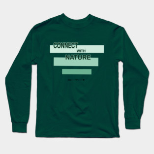 Connection sign with nature design on shirts, hoodies, Mugs, Masks and more Long Sleeve T-Shirt