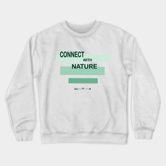 Connection sign with nature design on shirts, hoodies, Mugs, Masks and more Crewneck Sweatshirt by C.Code