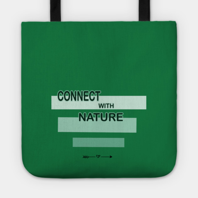 Connection sign with nature design on shirts, hoodies, Mugs, Masks and more Tote by C.Code