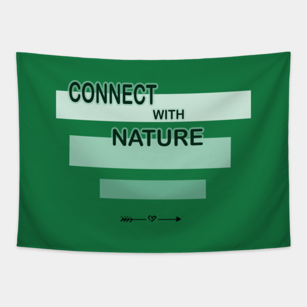 Connection sign with nature design on shirts, hoodies, Mugs, Masks and more Tapestry by C.Code