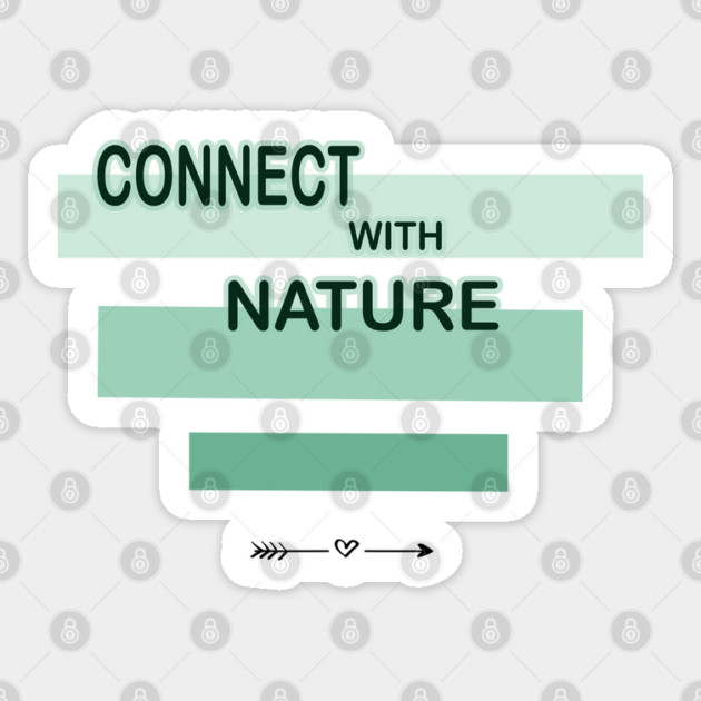 Connection sign with nature design on shirts, hoodies, Mugs, Masks and more Sticker by C.Code