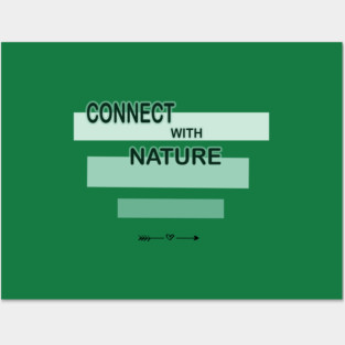 Connection sign with nature design on shirts, hoodies, Mugs, Masks and more Posters and Art