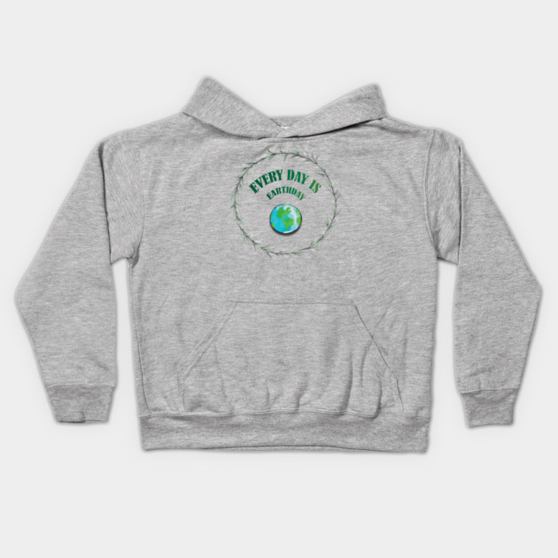 Everyday is Earthday Kids Hoodie by C.Code