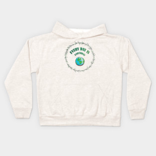 Everyday is Earthday Kids Hoodie