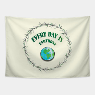 Everyday is Earthday Tapestry