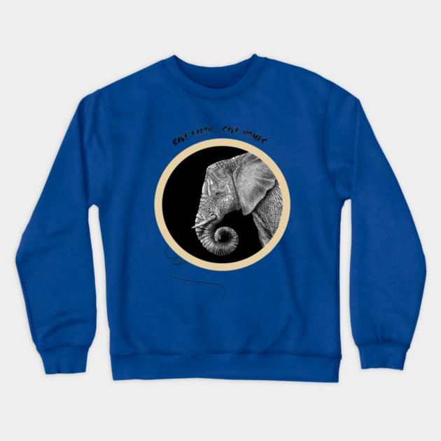 Save Earth, Save Homes Crewneck Sweatshirt by C.Code