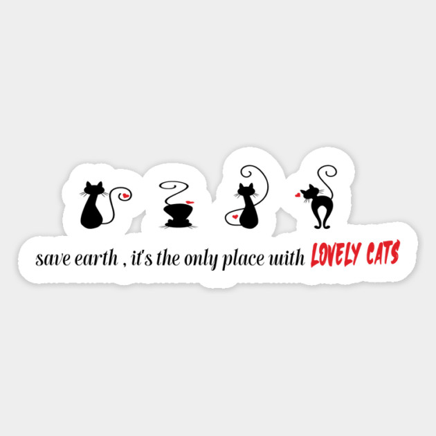 Save earth, It's the only place with lovely cats Magnet by C.Code