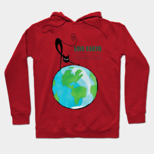 Save Earth, It's the only place with crazy cats Hoodie
