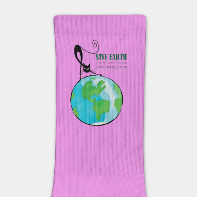Save Earth, It's the only place with crazy cats by C.Code