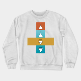 4 elements of life design shirt, hoodie, phone and laptop cover Crewneck Sweatshirt