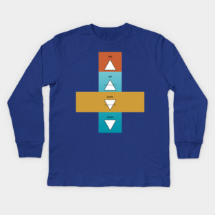 4 elements of life design shirt, hoodie, phone and laptop cover Kids Long Sleeve T-Shirt