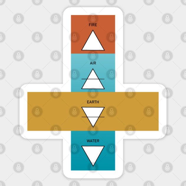 4 elements of life design shirt, hoodie, phone and laptop cover Sticker by C.Code