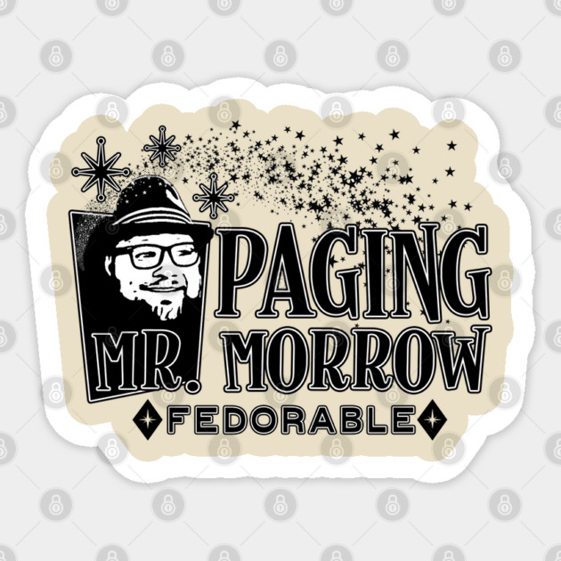 Paging Mr. Morrow Youtuber Vlogger Extraordinaire Vintage Design Sticker by Joaddo