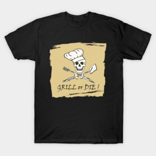 Barbecue Grill Pirate T-Shirt T-Shirt