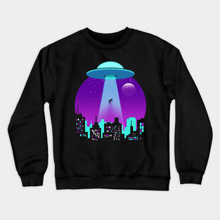 UFO Abduction - Alien Abduction Beam Crewneck Sweatshirt