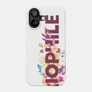 Floral BIBLIOPHILE Phone Case