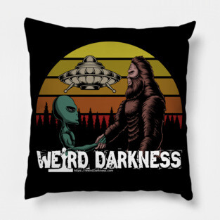 Bigfoot, Aliens, and UFOs! Pillow