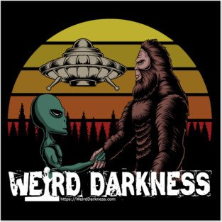 Bigfoot, Aliens, and UFOs! Posters and Art