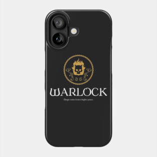 Warlock Warlocks Magic Dungeons Crawler and Dragons Slayer Phone Case