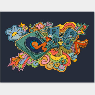 Peace, Love and Vinyl Posters and Art