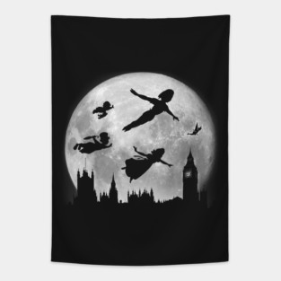 Flying over Big Ben Tapestry