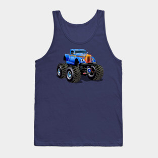 Cartoon Monster Truck Tank Top