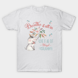 Blessed Grammy T-shirt - Whimsical Elephant Gifts for Grammy T-Shirt