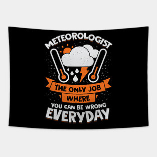 Funny Meteorology Meteorologist Gift Tapestry