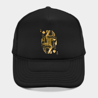 Queen Pikes - Golden playing cards Hat