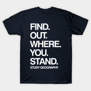 Study Geography Funny School Subject T-Shirt