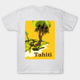 Tahiti vintage style travel poster T-Shirt