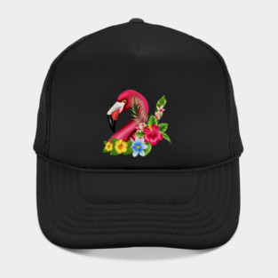 Flamingo Floral Tropical Design Hat