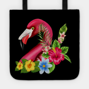 Flamingo Floral Tropical Design Tote
