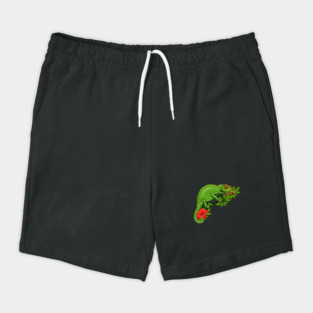 Chameleon, Floral Tropical, Reptile Shorts