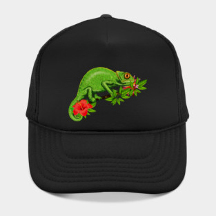 Chameleon, Floral Tropical, Reptile Hat