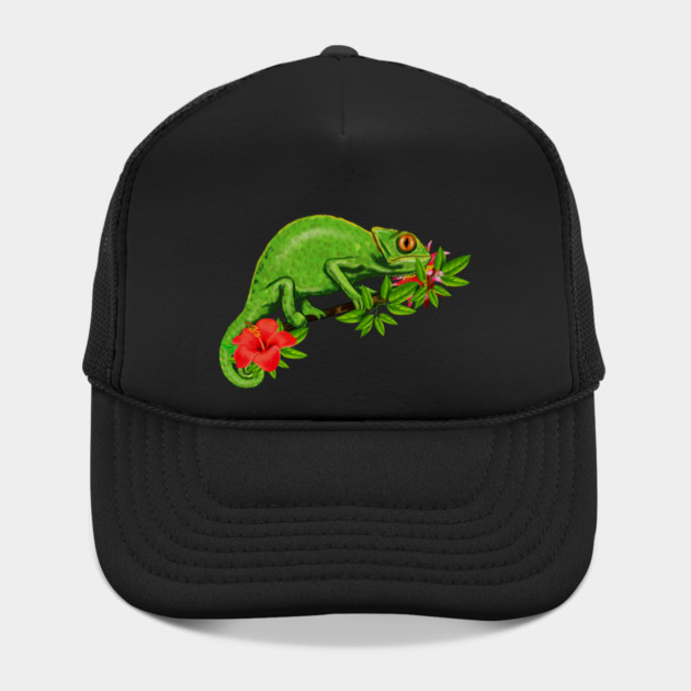 Chameleon, Floral Tropical, Reptile by logiamerch