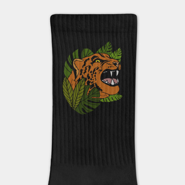 Jaguar Roaring, Tropical design, Leopard by logiamerch